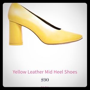 Beautiful &super stylish Zara Yellow antique shoes